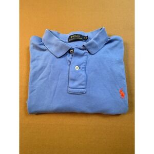Polo Ralph Lauren Men's Blue XL Classic Fit Polo Shirt Red Pony Logo